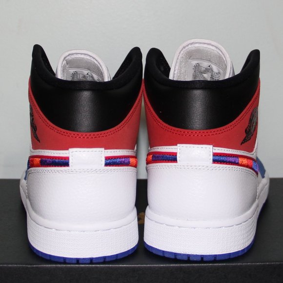 Air Jordan 1 Mid SE Multicolor Swoosh Mens - Picture 5 of 6